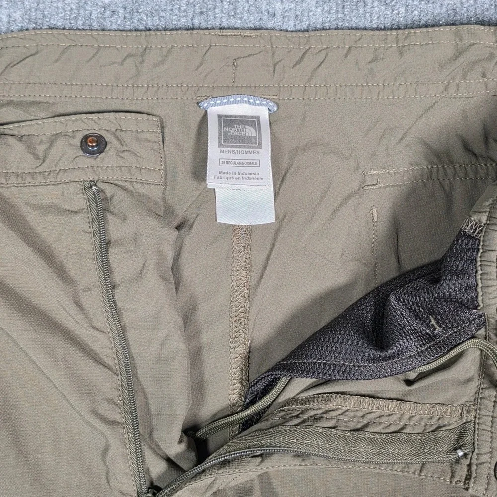 The North Face Mens Cargo Hiking Pants 36 Regular Brown Nylon Ripstop Outdoor